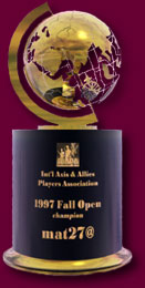 1997 Fall Open Championship Trophy for mat27@