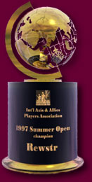 Summer 1997 Championship Trophy for Rewstr